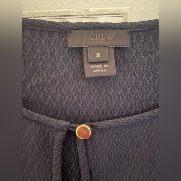 JCrew Collection blouson sleeve Birdseye weave Blouse 8 - Picture 2 of 6